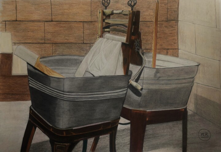 Machine à laver Drawing, 11x15.8 in