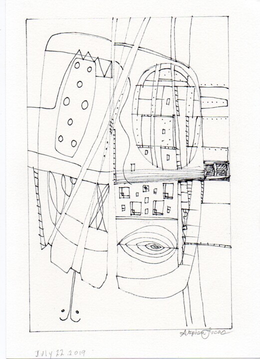 图画 标题为“Untitled No.5” 由Stephen Lucas, 原创艺术品, 墨