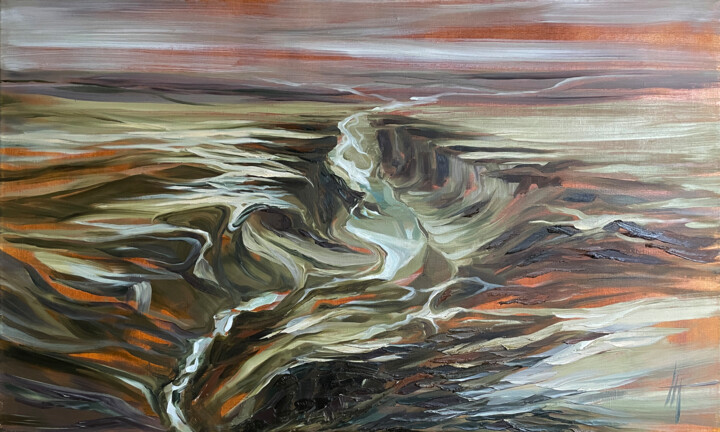 CANYON FJADRARGLYUFUR 绘画, 23.6x39.4 in