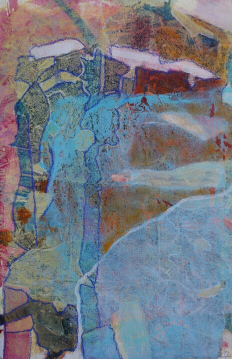 Peinture intitulée "Triton" par Philippe Casaubon, Œuvre d'art originale, Huile