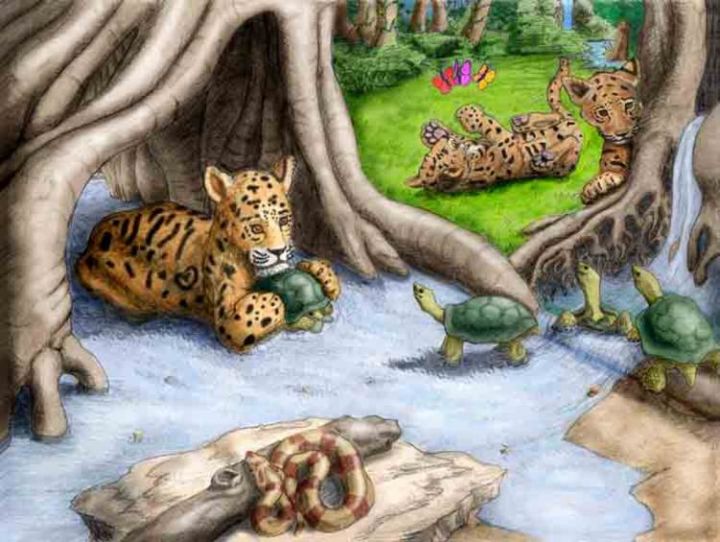 Digital Arts titled "Turtle Jacuzzi" by Jason Stillman, Original Artwork