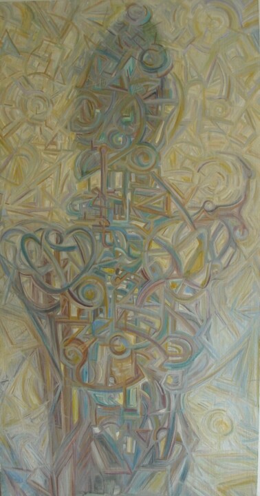 Peinture intitulée "L'ombre de l'automa…" par Frédéric Letrun, Œuvre d'art originale, Huile Monté sur Panneau de bois