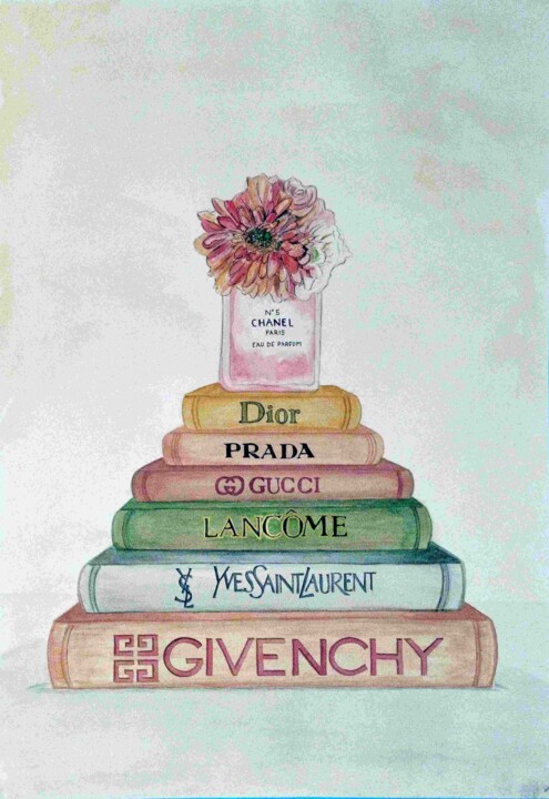 L'Odeur des Livres 绘画, 23.6x16.5 in