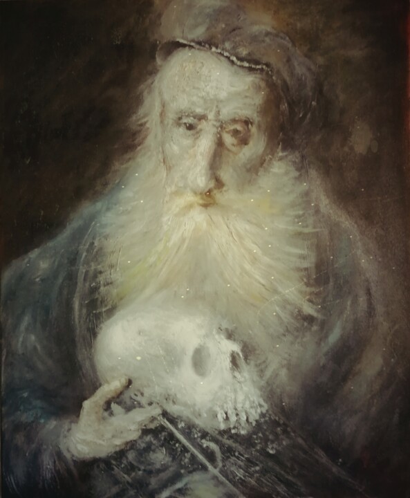 L'allégorie du Vieux Marin, Entre Songe et Logique 绘画, 26x21.1 in