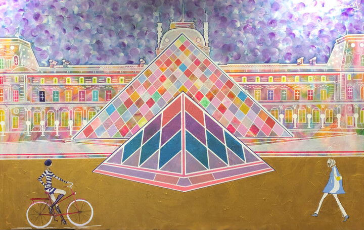 Paris Colors... 绘画, 39.4x63 in