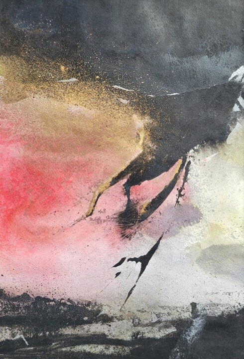 Painting titled "Sans titre 2" by Yves De Smet, Original Artwork, Ink
