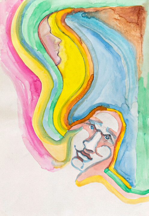 绘画,  18.9x13 in 