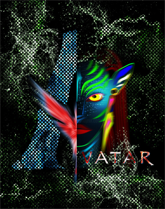 Avatar 数字艺术, 68.9x55.1 in