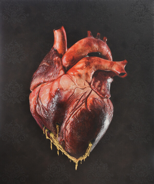 I cuori sopravvivono - Hearts survive 绘画, 23.6x19.7 in