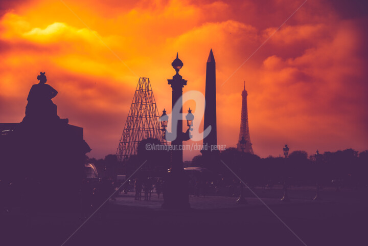Photographie intitulée "eiffel" par David Penez, Œuvre d'art originale, Photographie numérique