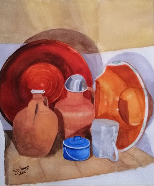 Natureza Morta Emblemática 绘画, 15.2x11 in