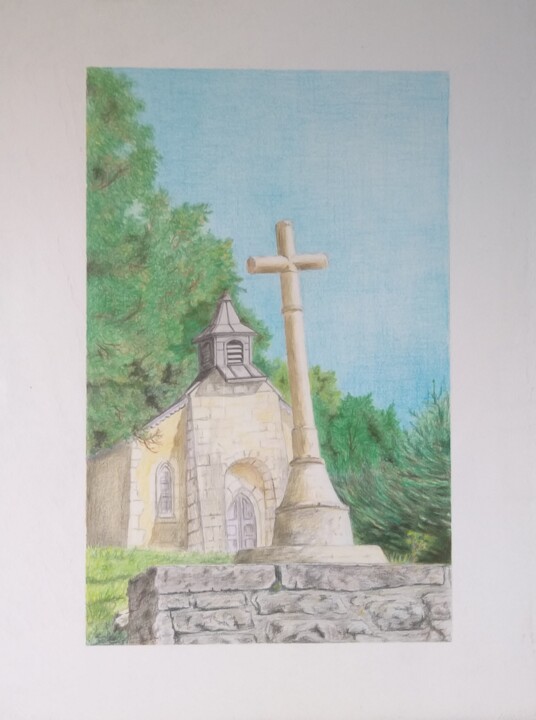 Chapelle de Lompnes 图画, 15.8x11.8 in