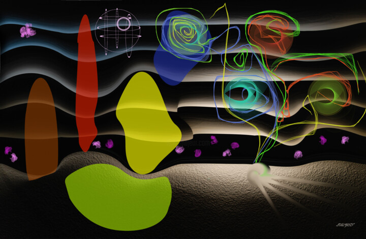 Saturn Flower 数字艺术