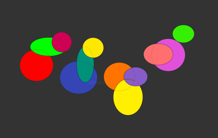 Digital Arts titled "Circle Sequence" by Gerald Shepherd F.F.P.S., Original Artwork, Digital Painting