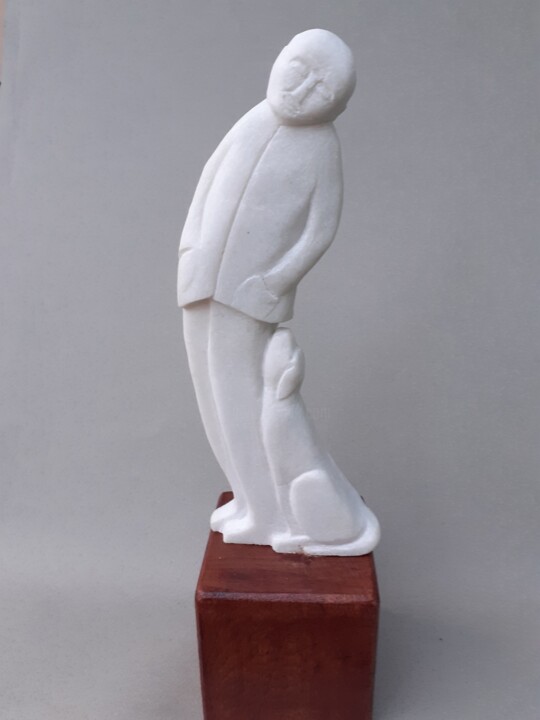 Amour fidèle 雕塑, 13.2x3.7 in