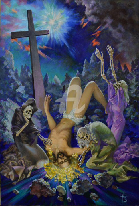 History 绘画, 47.2x30.3 in