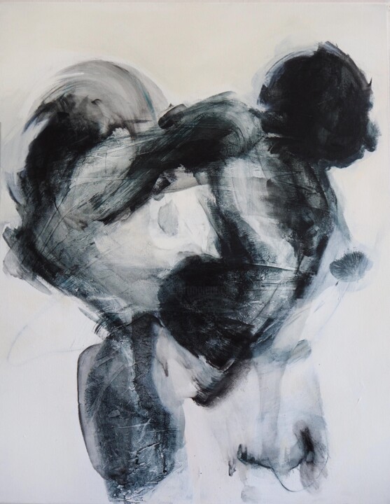 Opúšťanie / Leaving (Cleavage) 绘画, 35.4x27.6 in