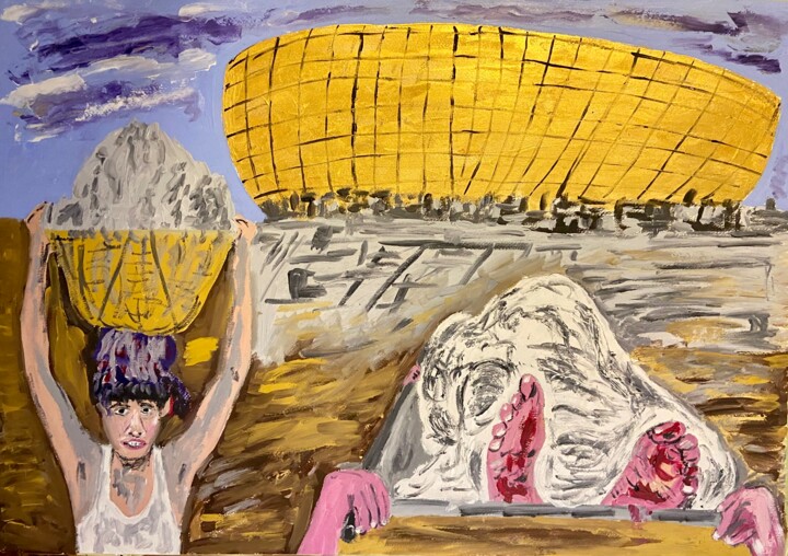 绘画,  27.6x39.4 in 