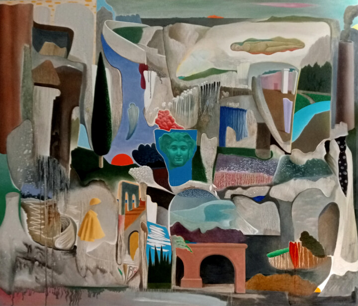绘画,  47.2x55.1 in 