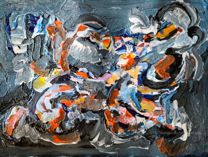 Painting titled "Scan (7,2022)" by Andrew Walaszek, Original Artwork, Acrylic