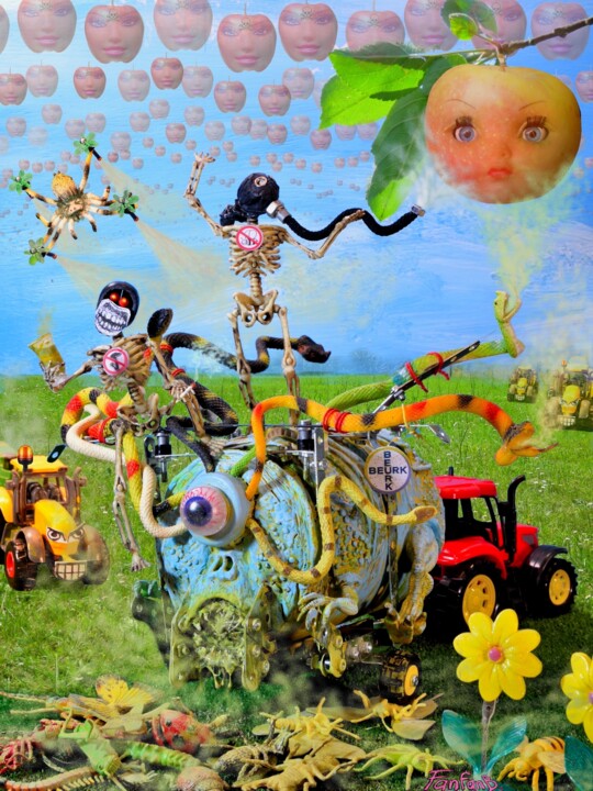 Fotografie getiteld "Rondes et jolies" door Fanfan B., Origineel Kunstwerk, Digitale fotografie Gemonteerd op Aluminium
