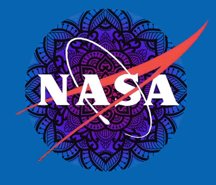 NASA Mandala Zen Space 绘画, 15x18 in