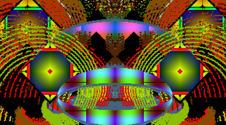 Malerei mit dem Titel "Ornament 2-1" von Yuri Vilenkin, Original-Kunstwerk, 2D digitale Arbeit