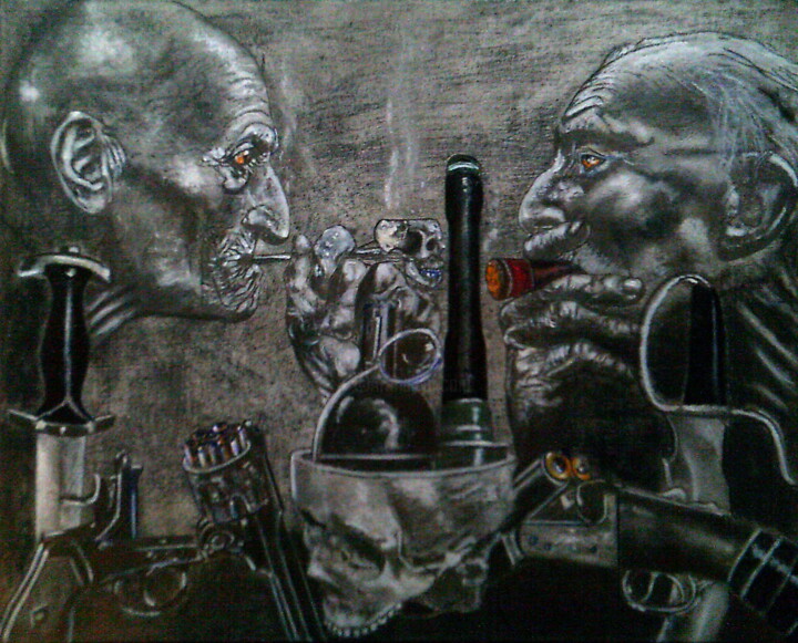 Давняя вражда 绘画, 15.8x19.7 in