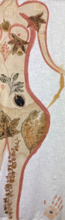 Herbeas Corpus Textile Art, 53.9x17.3 in