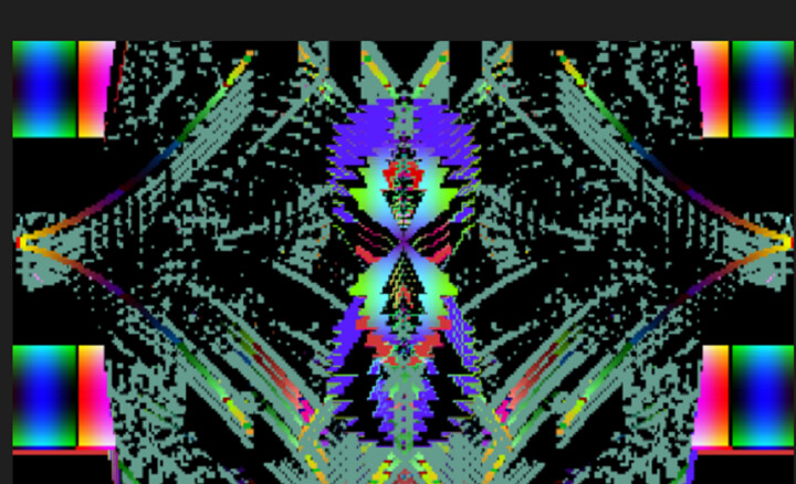 Malerei mit dem Titel "Caper ornament with…" von Yuri Vilenkin, Original-Kunstwerk, 2D digitale Arbeit