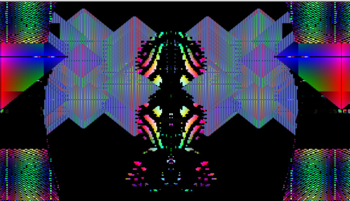 Malerei mit dem Titel "Caper ornament with…" von Yuri Vilenkin, Original-Kunstwerk, 2D digitale Arbeit