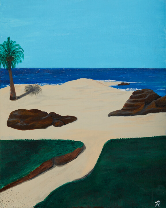 Down by the Seaside 绘画, 20x16 in