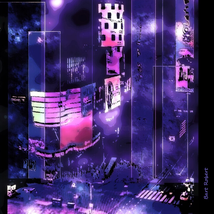 Times Square night 数字艺术