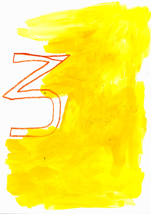 图画,  13.8x9.8 in 