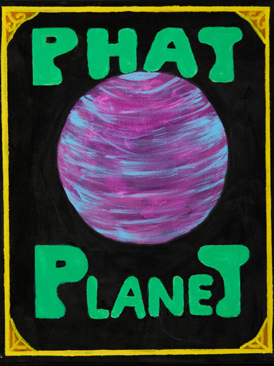 Phat Planet 绘画, 14x11 in