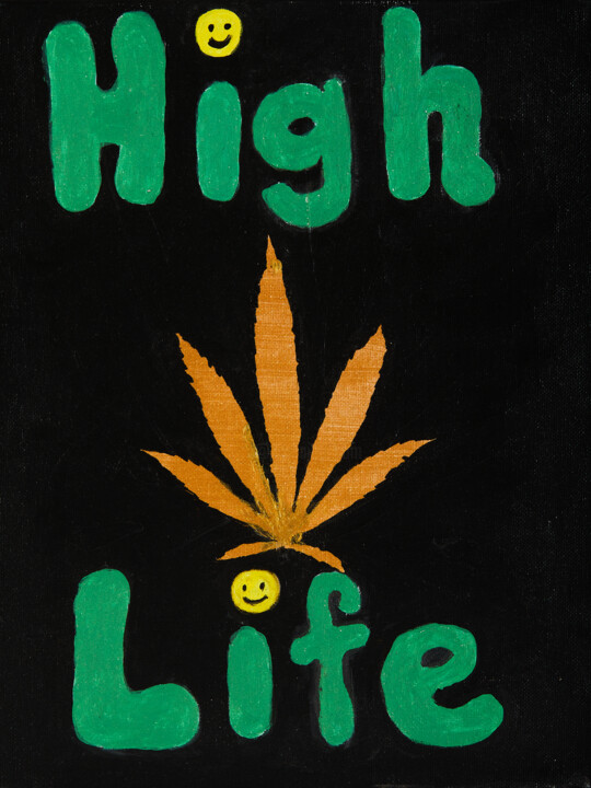 High Life 绘画, 14x11 in