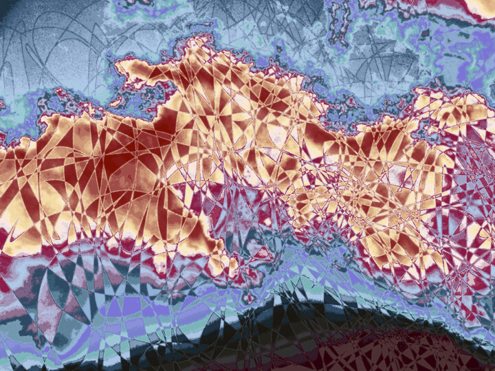 Digital Arts titled "Mostly Cloudy With…" by Ken Grzesik, Original Artwork, 2D Digital Work