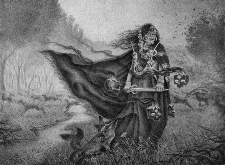 图画 标题为“The Call Of Atlas” 由Ahmed Mejbri, 原创艺术品, 圆珠笔