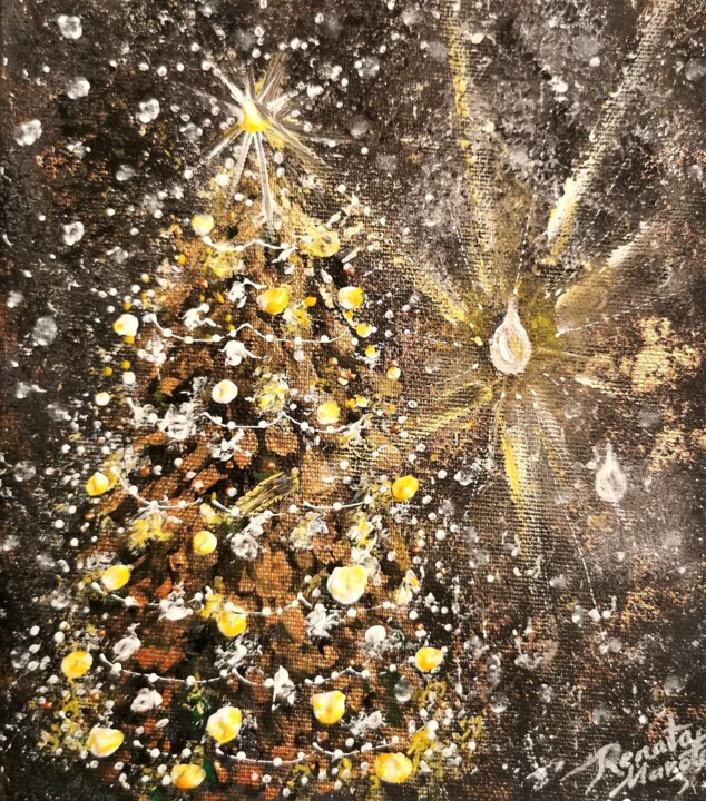 CHRISTMAS PRAYER 绘画, 9.8x7.9 in