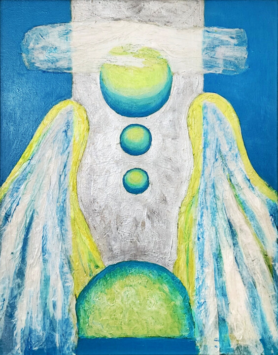Schilderij getiteld "THE POWERS" door Anastasia Mastilovic, Origineel Kunstwerk, Acryl