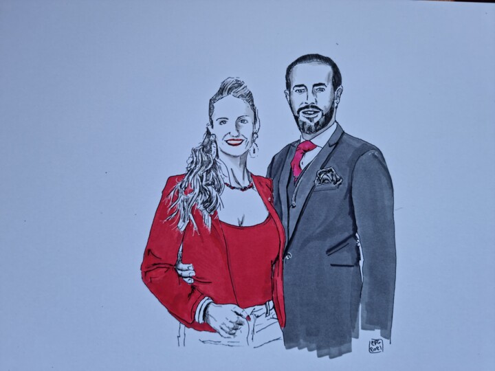 couple de Maestros 图画, 8.3x11.7 in