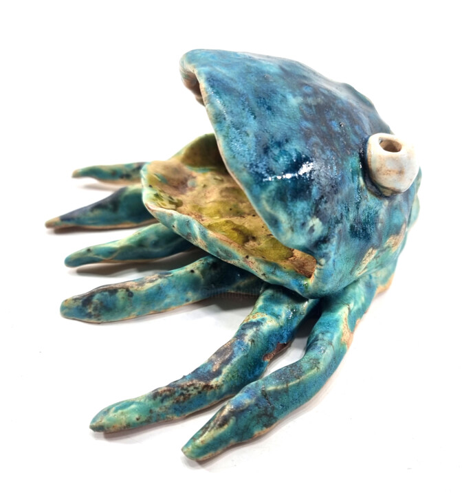 FROG XXV 雕塑, 3.5x6.3 in