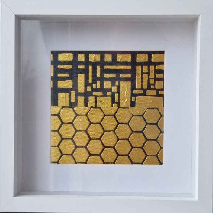 CITY MODERN 绘画, 5.9x5.9 in