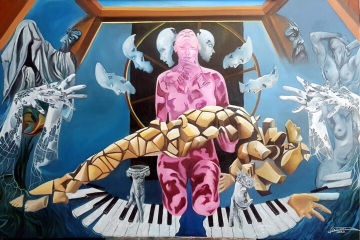 绘画,  33.9x51.2 in 