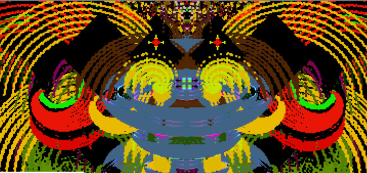 Malerei mit dem Titel "Carpet ornament 2-3" von Yuri Vilenkin, Original-Kunstwerk, 2D digitale Arbeit