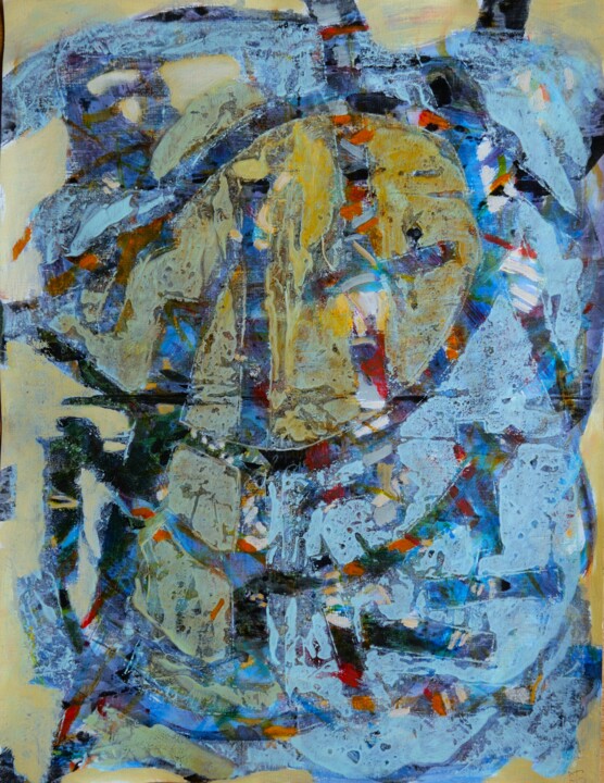 Peinture intitulée "Troie" par Philippe Casaubon, Œuvre d'art originale, Huile