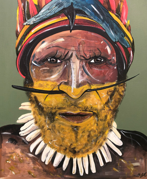 PAPOU 绘画, 25.6x21.3 in