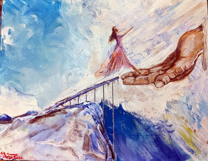 "Step of Faith" 绘画, 11x14 in