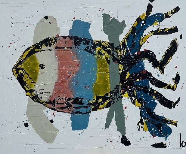 Chez Keith 绘画, 39.4x47.2 in