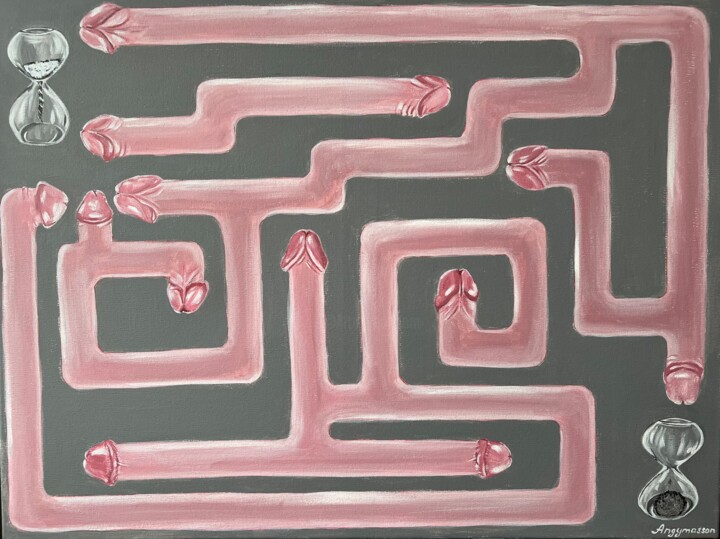 Лабиринт времени 绘画, 23.6x31.5 in